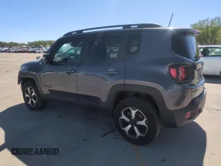 2021 Jeep Renegade Trailhawk with VIN ZACNJDC13MPM09881, listed as a Copart auction lot 57491455 with 24,668 mi miles and Salvage title. Bid and sale history available at DreamBid. Image 2.