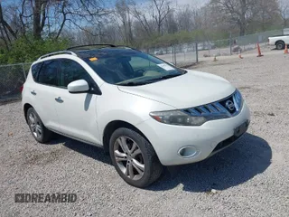 2010 Nissan Murano SL with VIN JN8AZ1MW1AW137112, listed as a IAAI auction lot 42082792 with 140,674 mi miles. Bid and sale history available at carsss.com. Image 1.