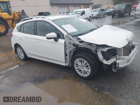 2018 Subaru Impreza Premium with VIN 4S3GTAB61J3729332, listed as a IAAI auction lot 41696550 with 85,035 mi miles. Bid and sale history available at carsss.com. Image 1.