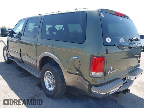 2000 Ford Excursion Limited z VIN 1FMNU42SXYED84573, wystawiony jako IAAI lot #41993833 z przebiegiem 160 793 mil mil oraz . Historia ofert i sprzedaży dostępna na DreamBid. Obrazek 3.