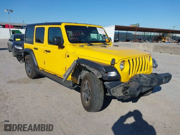 2021 Jeep Wrangler Unlimited Willys with VIN 1C4HJXDG4MW532399, listed as a IAAI auction lot 41833236 with 64,627 mi miles and . Bid and sale history available at DreamBid. Image 1.
