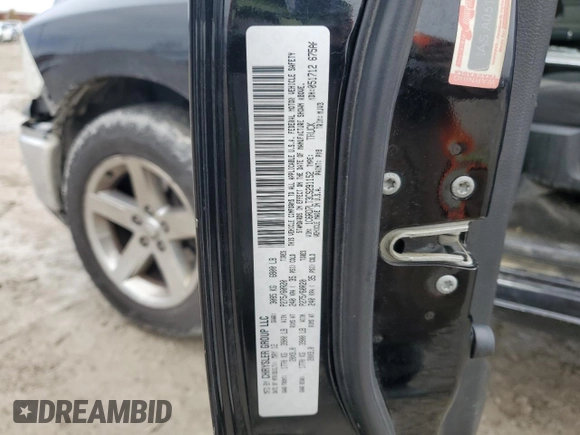 2012 Ram 1500 Big Horn with VIN 1C6RD7LT3CS291152, listed as a Copart auction lot 81600284 with 219,033 mi miles and Salvage Title. Bid and sale history available at carsss.com. Image 13.