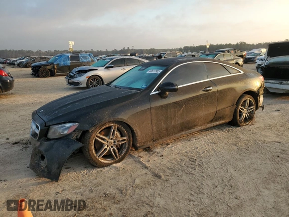 2018 Mercedes-Benz E-Class E 400 with VIN WDD1J6FB6JF026006, listed as a Copart auction lot 43677805 with 67,482 mi miles and Salvage Title. Bid and sale history available at carsss.com. Image 1.