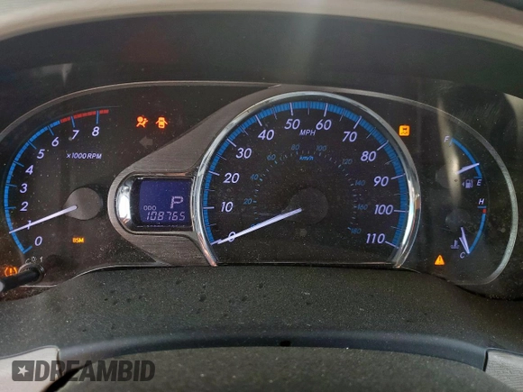 2013 Toyota Sienna XLE AAS with VIN 5TDYK3DC1DS290819, listed as a Copart auction lot 50913185 with 108,765 mi miles and Non Repairable. Bid and sale history available at carsss.com. Image 9.