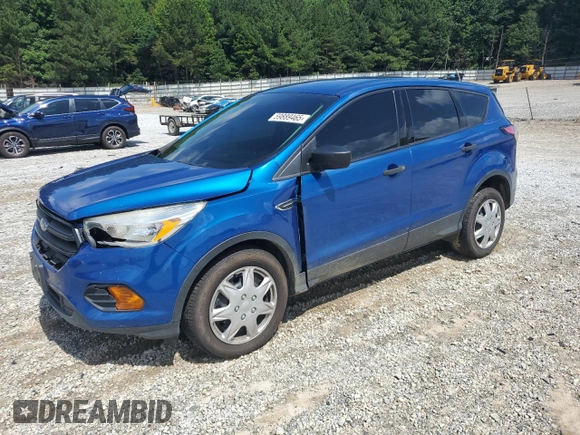 2017 Ford Escape S with VIN 1FMCU0F74HUD35591, listed as a Copart auction lot 59889465 with 134,552 mi miles and Salvage title. Bid and sale history available at DreamBid. Image 1.