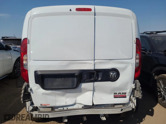 2017 Ram ProMaster City Cargo Tradesman with VIN ZFBERFAB2H6F18432, listed as a Copart auction lot 73711234 with 356,198 mi miles and Salvage Title. Bid and sale history available at carsss.com. Image 6.