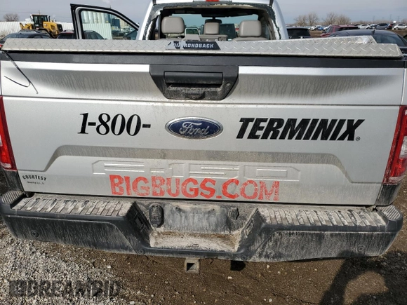 2018 Ford F-150 XL with VIN 1FTMF1CB4JKE24807, listed as a Copart auction lot 46630145 with 114,564 mi miles and Salvage Title. Bid and sale history available at carsss.com. Image 10.
