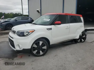 2017 Kia Soul + with VIN KNDJP3A52H7446245, listed as a Copart auction lot 52101315 with 73,666 mi miles and Salvage Title. Bid and sale history available at carsss.com. Image 1.