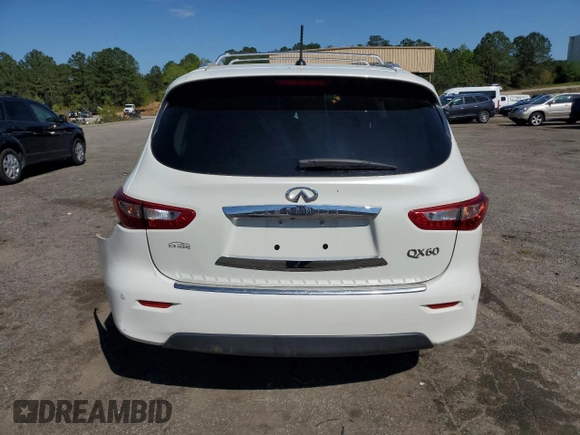 2015 Infiniti QX60 with VIN 5N1AL0MN3FC503896, listed as a Copart auction lot 51958065 with Not Provided miles and Salvage Title. Bid and sale history available at DreamBid. Image 6.