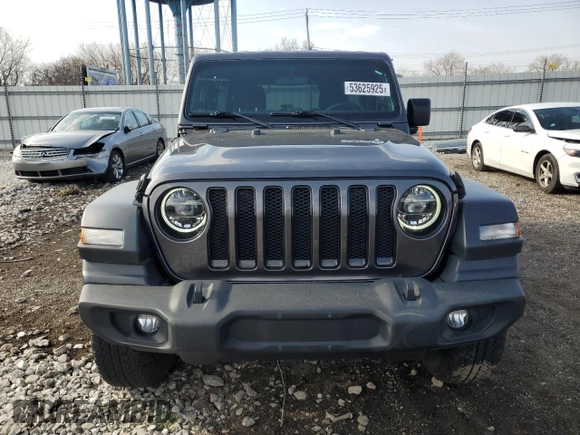 2021 Jeep Wrangler Unlimited Sport Altitude with VIN 1C4HJXDG0MW521769, listed as a Copart auction lot 53625925 with 34,074 mi miles and Salvage title. Bid and sale history available at DreamBid. Image 5.