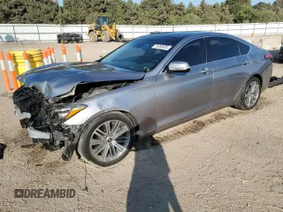 2020 Genesis G80 3.8L with VIN KMTFN4JE9LU334992, listed as a Copart auction lot 75265924 with 22,670 mi miles and Salvage Title. Bid and sale history available at carsss.com. Image 1.