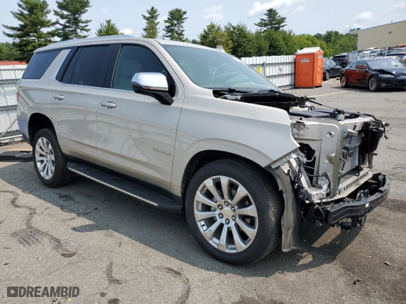 2021 Chevrolet Tahoe Premier with VIN 1GNSKSKD1MR221226, listed as a Copart auction lot 66362204 with 17,074 mi miles and Salvage Title. Bid and sale history available at carsss.com. Image 4.