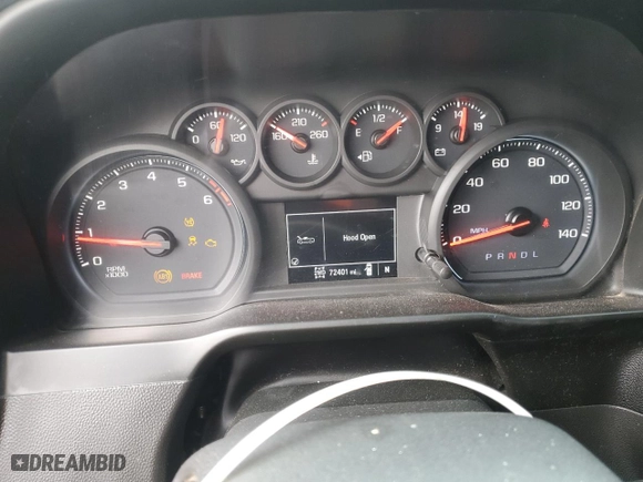 2019 Chevrolet Silverado 1500 Custom Trail Boss with VIN 3GCPYCEF6KG117800, listed as a Copart auction lot 48222495 with 72,401 mi miles and Salvage Title. Bid and sale history available at carsss.com. Image 9.