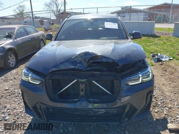 2022 BMW X3 sDrive30i with VIN 5UX43DP03N9L02180, listed as a IAAI auction lot 41879748 with 53,340 mi miles. Bid and sale history available at carsss.com. Image 12.