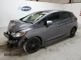2019 Honda Fit Sport z VIN 3HGGK5H63KM700532, wystawiony jako Copart lot #55676615 z przebiegiem 185 272 mil mil oraz Czysty tytuł • Clean title. Historia ofert i sprzedaży dostępna na DreamBid. Obrazek 1.