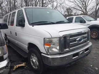 2013 Ford Econoline Passenger XL with VIN 1FBSS3BL7DDA58301, listed as a IAAI auction lot 41462883 with 185,987 mi miles. Bid and sale history available at carsss.com. Image 1.