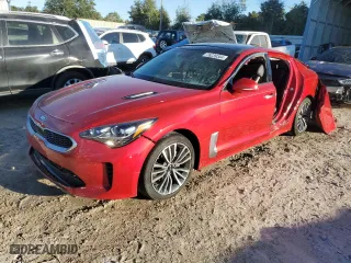 2019 Kia Stinger Premium with VIN KNAE25LA9K6059112, listed as a Copart auction lot 76239304 with 61,266 mi miles and Non Repairable. Bid and sale history available at carsss.com. Image 1.