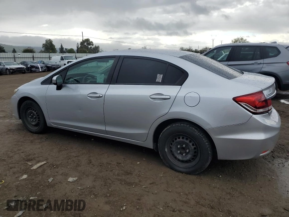 2015 Honda Civic Sedan LX with VIN 2HGFB2F54FH560824, listed as a Copart auction lot 51330605 with 215,540 mi miles and Salvage Title. Bid and sale history available at carsss.com. Image 2.