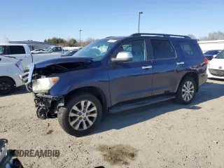 2008 Toyota Sequoia Ltd with VIN 5TDZY68A18S009735, listed as a Copart auction lot 89323715 with 185,427 mi miles and Salvage Title. Bid and sale history available at carsss.com. Image 1.