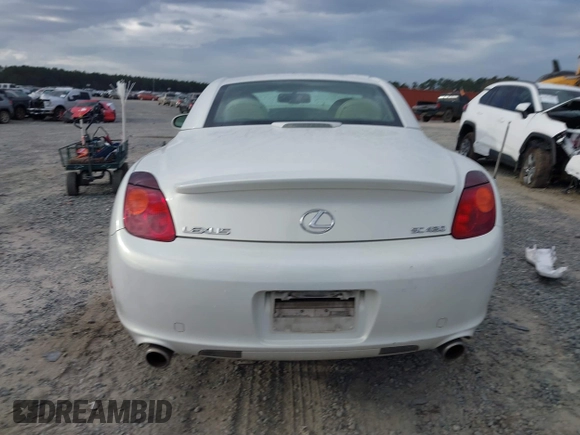 2004 Lexus SC 430 with VIN JTHFN48Y240060279, listed as a IAAI auction lot 40866105 with 121,877 mi miles and . Bid and sale history available at DreamBid. Image 16.