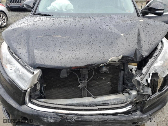 2015 Toyota Highlander Limited with VIN 5TDDKRFH7FS216348, listed as a Copart auction lot 50012075 with 103,298 mi miles and Salvage Title. Bid and sale history available at carsss.com. Image 12.