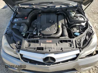 2012 Mercedes-Benz C 250 with VIN WDDGJ4HB7CF887127, listed as a Copart auction lot 62573325 with 148,176 mi miles and Salvage title. Bid and sale history available at DreamBid. Image 11.