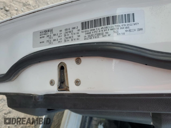 2015 Ram 2500 Tradesman with VIN 3C6UR5CJ7FG689183, listed as a Copart auction lot 85669444 with 178,096 mi miles and Salvage title. Bid and sale history available at DreamBid. Image 13.