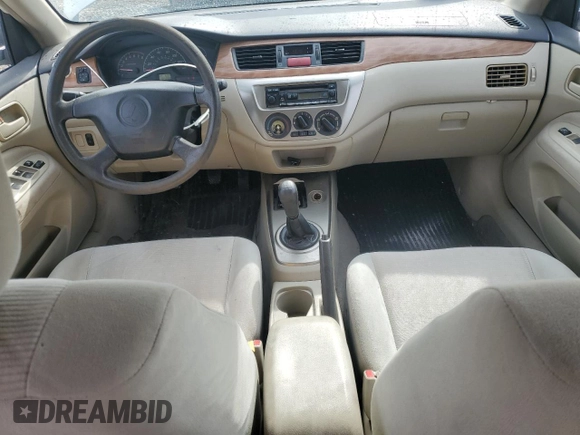 2005 Mitsubishi Lancer ES z VIN JA3AJ26EX5U042545, wystawiony jako Copart lot #54561325 z przebiegiem 194 289 mil mil oraz Szkoda całkowita • Salvage title. Historia ofert i sprzedaży dostępna na DreamBid. Obrazek 8.