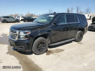 2020 Chevrolet Tahoe Commercial with VIN 1GNSKDEC5LR252282, listed as a Copart auction lot 48321235 with 97,338 mi miles and Salvage Title. Bid and sale history available at carsss.com. Image 1.