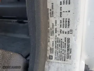 2006 Chevrolet Colorado LS with VIN 1GCCS198268310263, listed as a Copart auction lot 43169615 with 261,488 mi miles and Salvage Title. Bid and sale history available at carsss.com. Image 12.