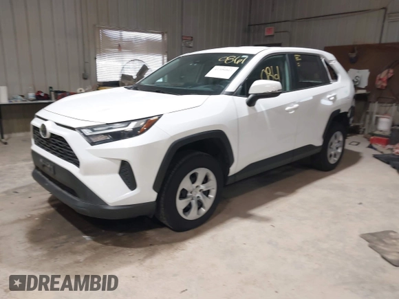 2023 Toyota RAV4 LE with VIN 2T3G1RFV7PC341261, listed as a IAAI auction lot 41950861 with 86,619 mi miles. Bid and sale history available at carsss.com. Image 2.