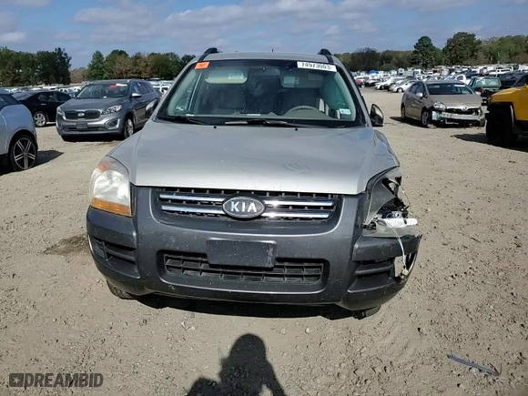 2008 Kia Sportage LX with VIN KNDJF724087500657, listed as a Copart auction lot 65118744 with 138,582 mi miles and Salvage Title. Bid and sale history available at carsss.com. Image 10.