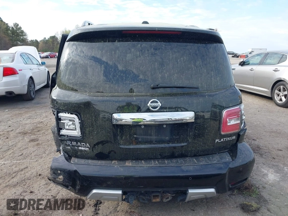 2017 Nissan Armada Platinum z VIN JN8AY2NC5H9505944, wystawiony jako IAAI lot #41904440 z przebiegiem Nie podano mil oraz . Historia ofert i sprzedaży dostępna na DreamBid. Obrazek 15.