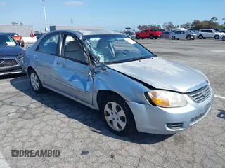2008 Kia Spectra EX with VIN KNAFE122185575459, listed as a IAAI auction lot 42137257 with 55,402 mi miles and . Bid and sale history available at DreamBid. Image 1.