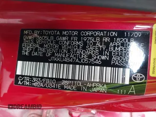 2010 Scion xD z VIN JTKKU4B47AJ057546, wystawiony jako IAAI lot #42484796 z przebiegiem 120 063 mil mil oraz . Historia ofert i sprzedaży dostępna na DreamBid. Obrazek 9.