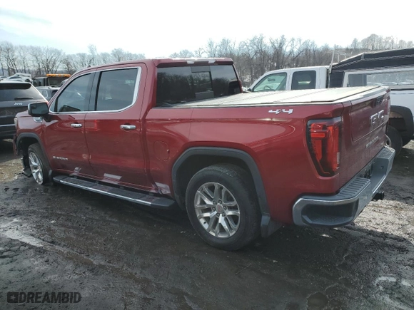 2019 GMC Sierra 1500 SLT with VIN 3GTU9DEL8KG134416, listed as a Copart auction lot 46343595 with 71,659 mi miles and Salvage Title. Bid and sale history available at carsss.com. Image 2.