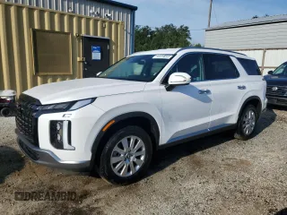 2025 Hyundai Palisade SEL z VIN KM8R24GE2SU858314, wystawiony jako Copart lot #59980105 z przebiegiem 14 805 mil mil oraz Szkoda całkowita • Salvage title. Historia ofert i sprzedaży dostępna na DreamBid. Obrazek 1.