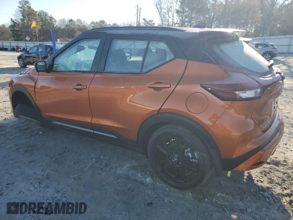2024 Nissan Kicks SR with VIN 3N1CP5DV3RL565714, listed as a Copart auction lot 89121155 with 167 mi miles and Salvage Title. Bid and sale history available at DreamBid. Image 2.
