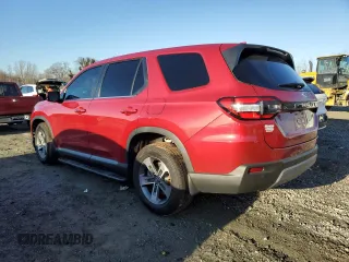 2025 Honda Pilot EX-L with VIN 5FNYG2H45SB001781, listed as a Copart auction lot 43606165 with 6,468 mi miles and Salvage Title. Bid and sale history available at carsss.com. Image 2.