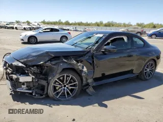 2023 BMW 2 Series 230i with VIN 3MW23CM05P8D12873, listed as a Copart auction lot 71322464 with 24,454 mi miles and Salvage Title. Bid and sale history available at carsss.com. Image 1.