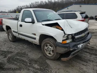 2002 Chevrolet Silverado 1500 LS with VIN 1GCEK14V82Z135222, listed as a Copart auction lot 82079734 with 121,935 mi miles and Salvage Title. Bid and sale history available at carsss.com. Image 4.