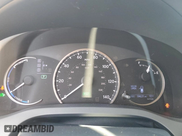 2014 Lexus CT 200h with VIN JTHKD5BH3E2190268, listed as a Copart auction lot 61480845 with 84,631 mi miles and Salvage title. Bid and sale history available at DreamBid. Image 9.