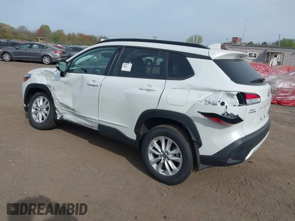 2024 Toyota Corolla Cross LE with VIN 7MUBAABG2RV114524, listed as a IAAI auction lot 42117794 with 2,781 mi miles and . Bid and sale history available at DreamBid. Image 3.