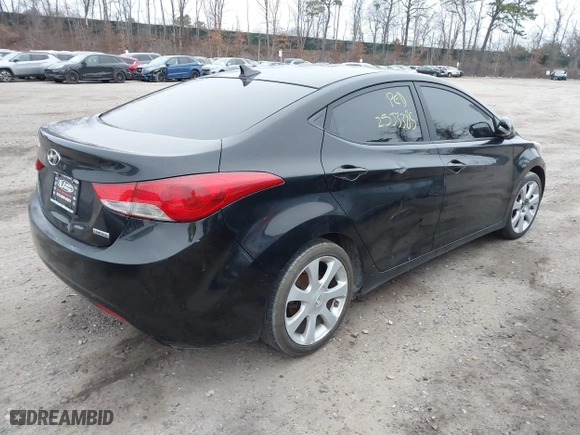 2012 Hyundai Elantra GLS with VIN KMHDH4AE4CU217877, listed as a IAAI auction lot 41927929 with 999,999 mi miles. Bid and sale history available at carsss.com. Image 4.