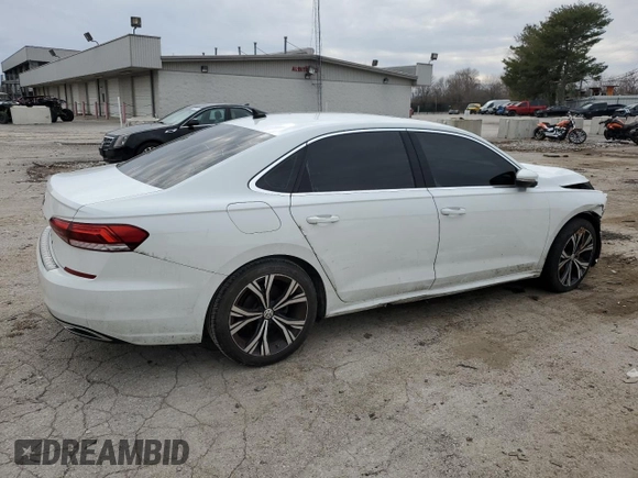 2021 Volkswagen Passat SE with VIN 1VWSA7A32MC009369, listed as a Copart auction lot 45649345 with 115,349 mi miles and Salvage title. Bid and sale history available at DreamBid. Image 3.