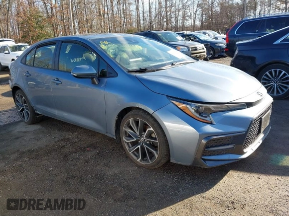 2021 Toyota Corolla SE with VIN JTDP4MCE3MJ054037, listed as a IAAI auction lot 41513459 with 67,250 mi miles. Bid and sale history available at carsss.com. Image 1.