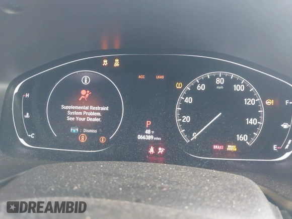 2018 Honda Accord EX with VIN 1HGCV1F4XJA019795, listed as a IAAI auction lot 41485199 with 66,389 mi miles and . Bid and sale history available at DreamBid. Image 7.