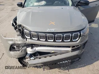 2022 Jeep Compass Limited with VIN 3C4NJDCBXNT189290, listed as a Copart auction lot 55035235 with 22,126 mi miles and Salvage title. Bid and sale history available at DreamBid. Image 12.