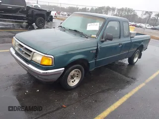 1997 Ford Ranger XLT with VIN 1FTCR14X3VPB26481, listed as a IAAI auction lot 41573728 with 209,256 mi miles. Bid and sale history available at carsss.com. Image 2.