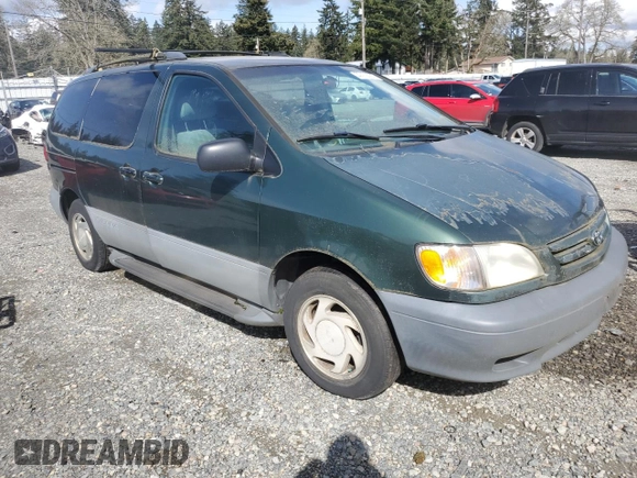 2001 Toyota Sienna LE with VIN 4T3ZF13C31U385732, listed as a Copart auction lot 52139285 with 212,910 mi miles and Clean Title. Bid and sale history available at carsss.com. Image 4.
